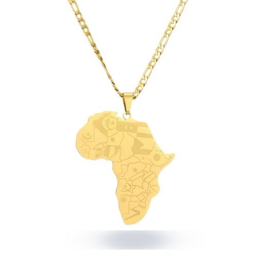 Africa Map Necklace